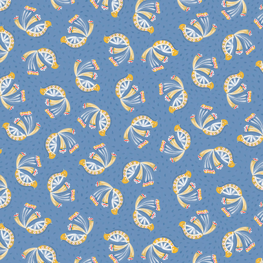 P&B Textiles Tossed Birds Quilting Cotton Fabric