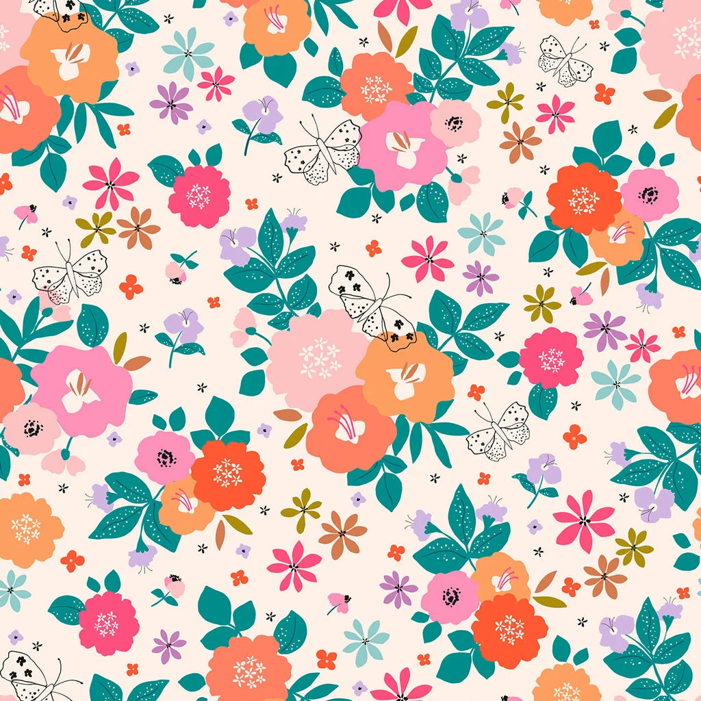 Dashwood Studios Sunny Floral Quilting Cotton Fabric