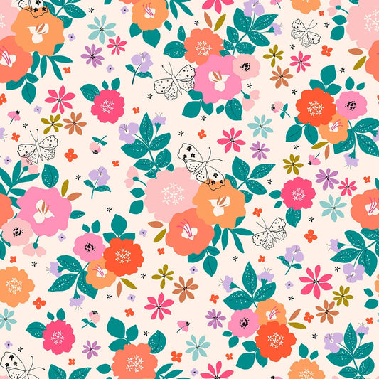 Dashwood Studios Sunny Floral Quilting Cotton Fabric