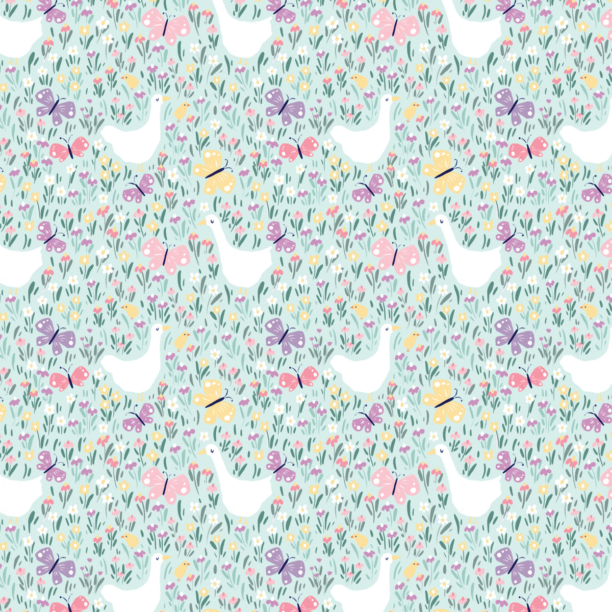 Cloud 9 fabrics Geese and Butterflies Quilting Cotton Fabrics