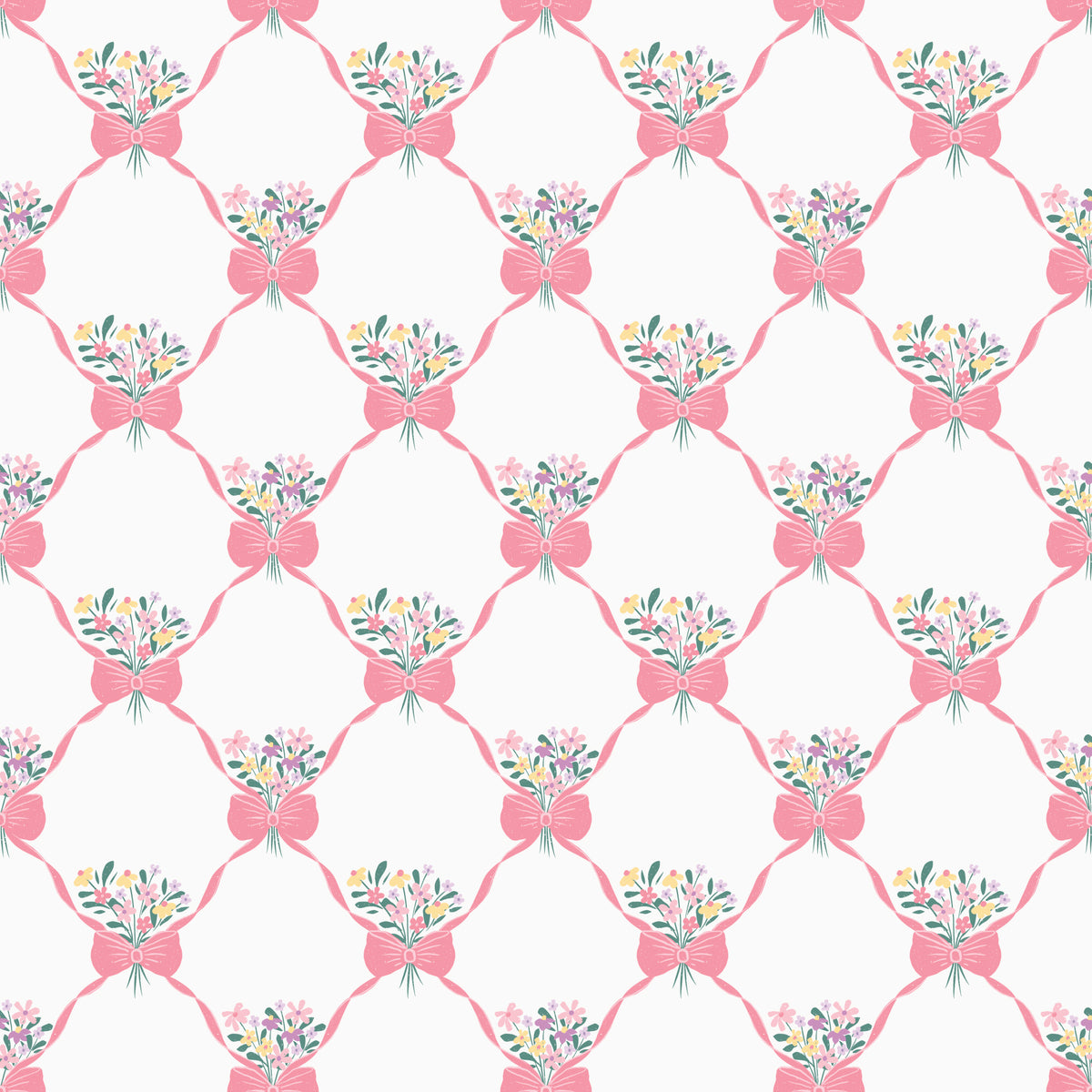 Cloud 9 Fabrics Bouquets and Bows Quilting Cotton Fabric