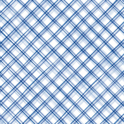 P&B Textiles Hand Drawn Gingham Quilting Cotton Fabric