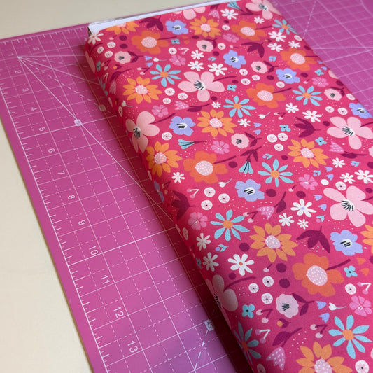 Dashwood Studios Pink Floral Quilting Cotton Fabric