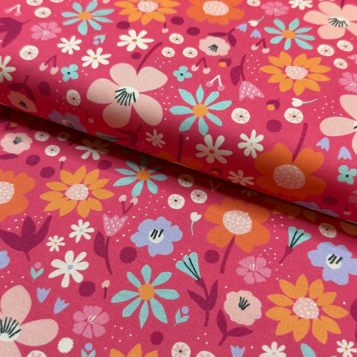 Dashwood Studios Pink Floral Quilting Cotton Fabric