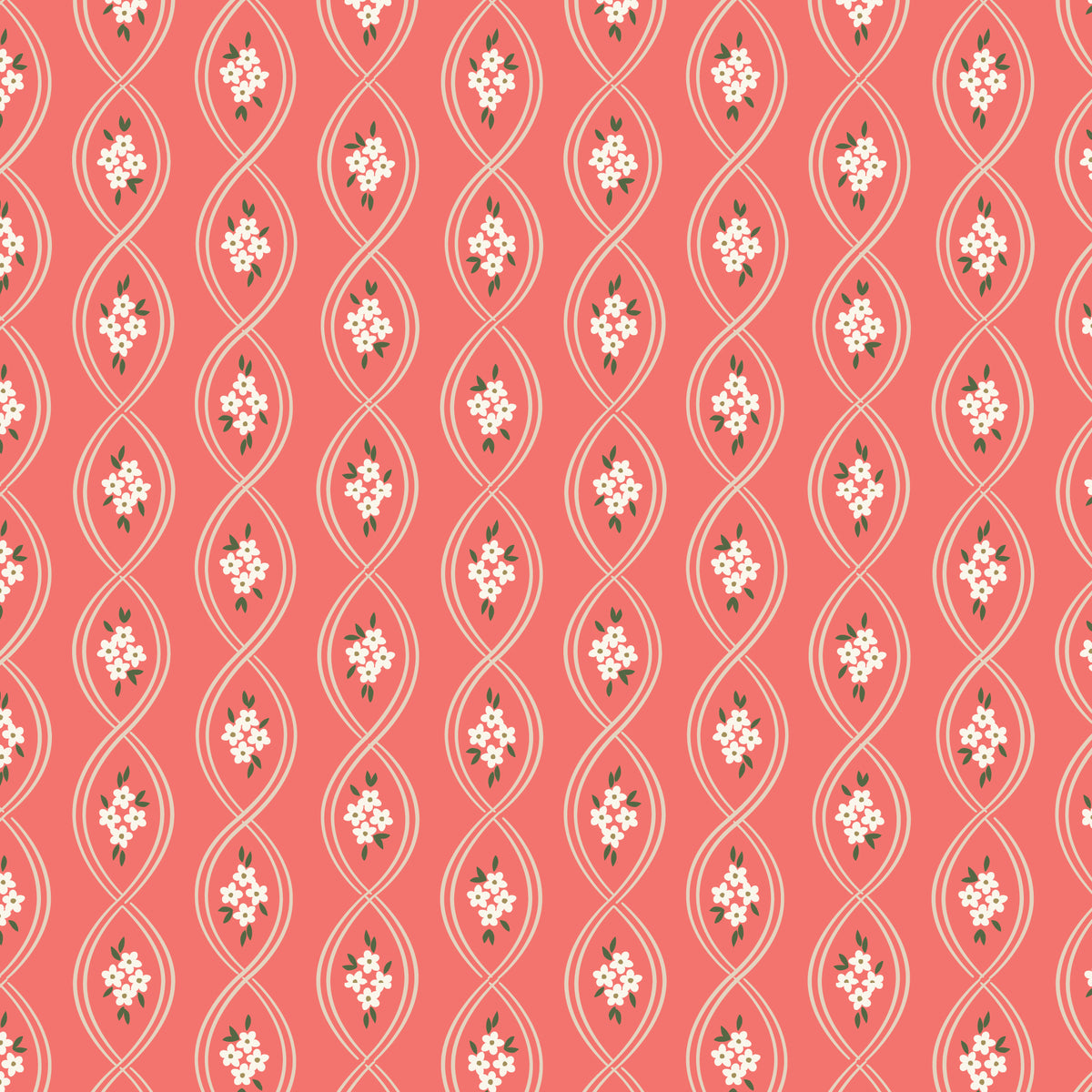 Cloud 9 Fabrics Entwined Rose Quilting Cotton Fabric